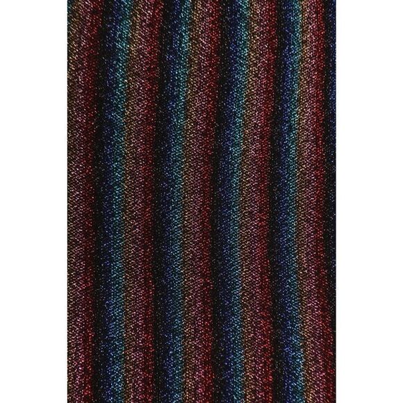 Plus Size Rainbow Striped Short Dress‎ - Picture 6 of 6